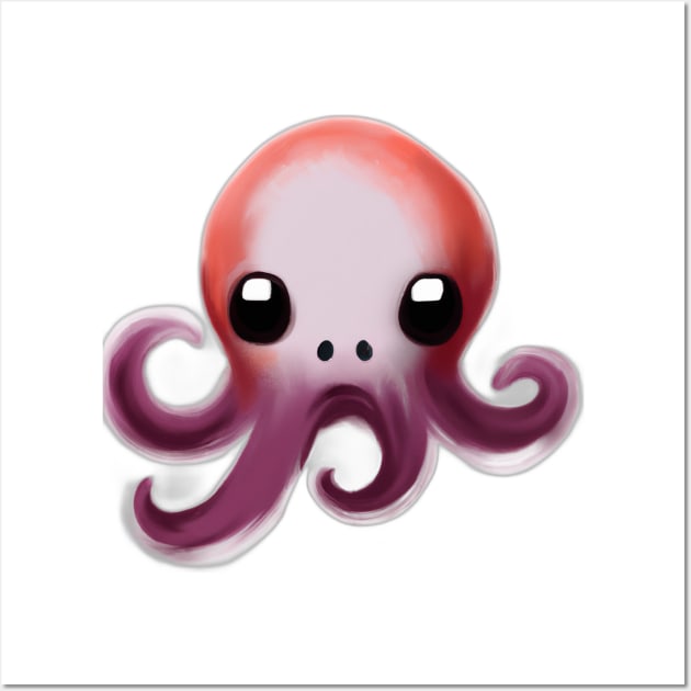 Cute Octopus Drawing Wall Art by Play Zoo